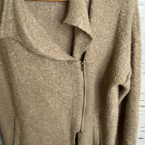 Simply noelle brown sweater zip up  size large - Picture 5 of 10